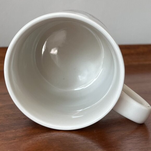 Vintage The Cache Boxer Mug Boxing Puppies Dog Coffee Cup 10 oz Cream Black HTF - Picture 8 of 11